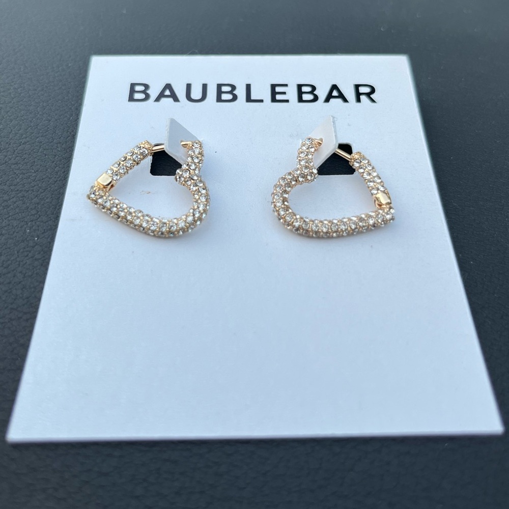 Baublebar heart hoop Earrings
